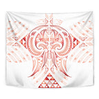 Maori Rugby Custom Ngaru Mangopare Tapestry Whero Niho Taniwha Motif