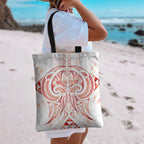 Maori Rugby Custom Ngaru Mangopare Tote Bag Whero Niho Taniwha Motif