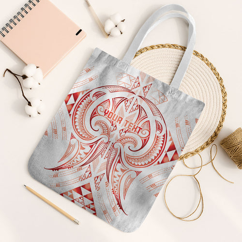 Maori Rugby Custom Ngaru Mangopare Tote Bag Whero Niho Taniwha Motif