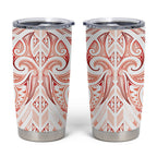 Maori Rugby Custom Ngaru Mangopare Tumbler Cup Whero Niho Taniwha Motif
