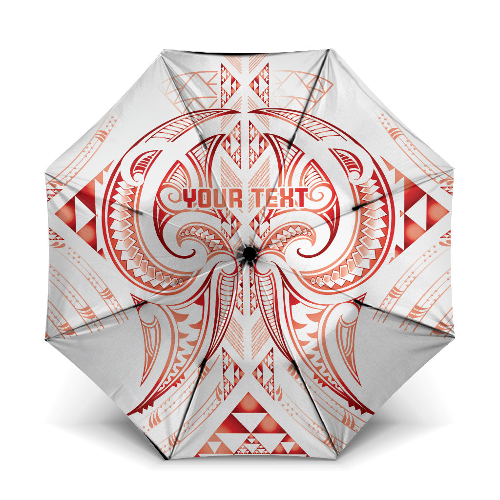 Maori Rugby Custom Ngaru Mangopare Umbrella Whero Niho Taniwha Motif