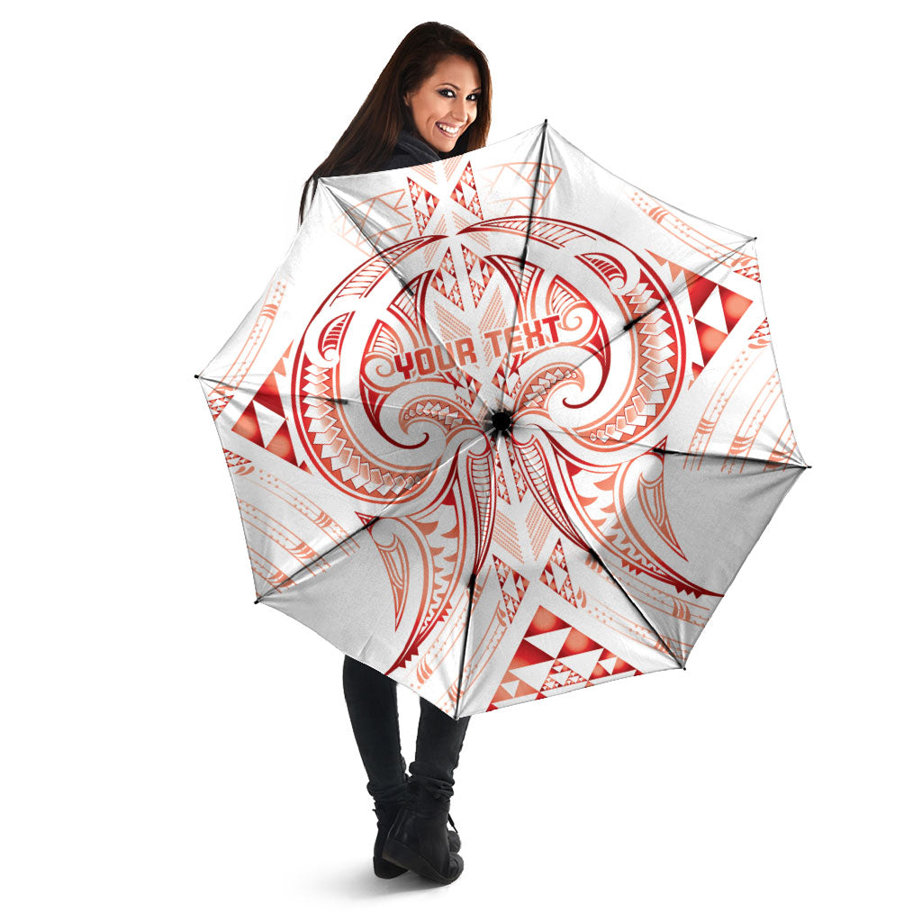 Maori Rugby Custom Ngaru Mangopare Umbrella Whero Niho Taniwha Motif