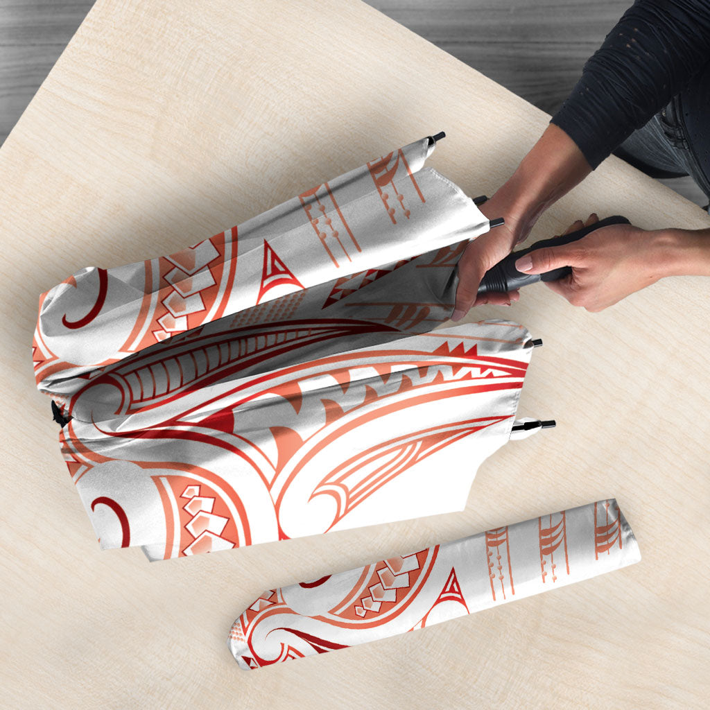Maori Rugby Custom Ngaru Mangopare Umbrella Whero Niho Taniwha Motif