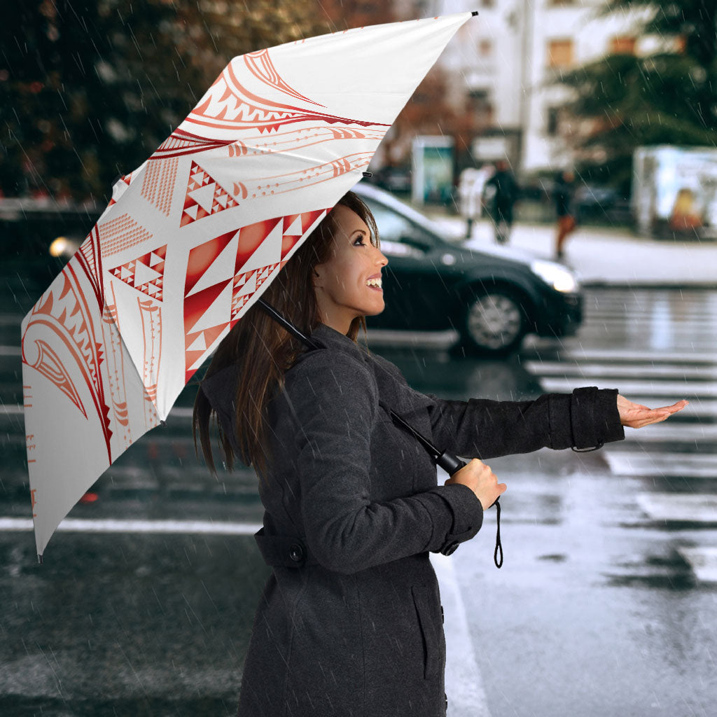 Maori Rugby Custom Ngaru Mangopare Umbrella Whero Niho Taniwha Motif