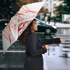 Maori Rugby Custom Ngaru Mangopare Umbrella Whero Niho Taniwha Motif
