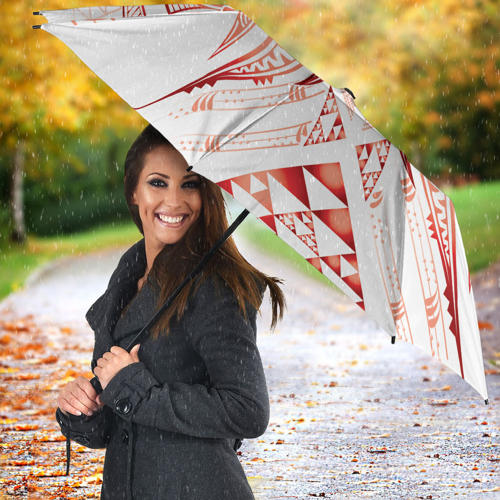 Maori Rugby Custom Ngaru Mangopare Umbrella Whero Niho Taniwha Motif