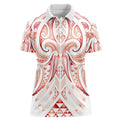 Maori Rugby Custom Ngaru Mangopare Women Polo Shirt Whero Niho Taniwha Motif