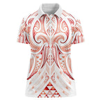 Maori Rugby Custom Ngaru Mangopare Women Polo Shirt Whero Niho Taniwha Motif