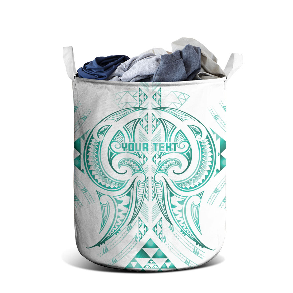 Maori Rugby Custom Ngaru Mangopare Laundry Basket Karikiorangi Taniwha Motif