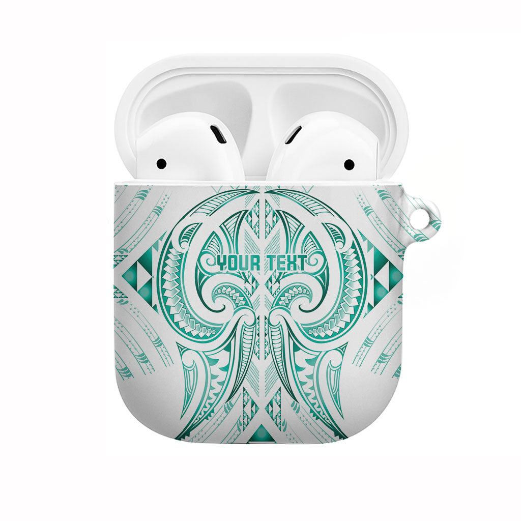 Maori Rugby Custom Ngaru Mangopare AirPods Case Karikiorangi Taniwha Motif