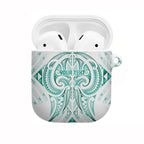 Maori Rugby Custom Ngaru Mangopare AirPods Case Karikiorangi Taniwha Motif