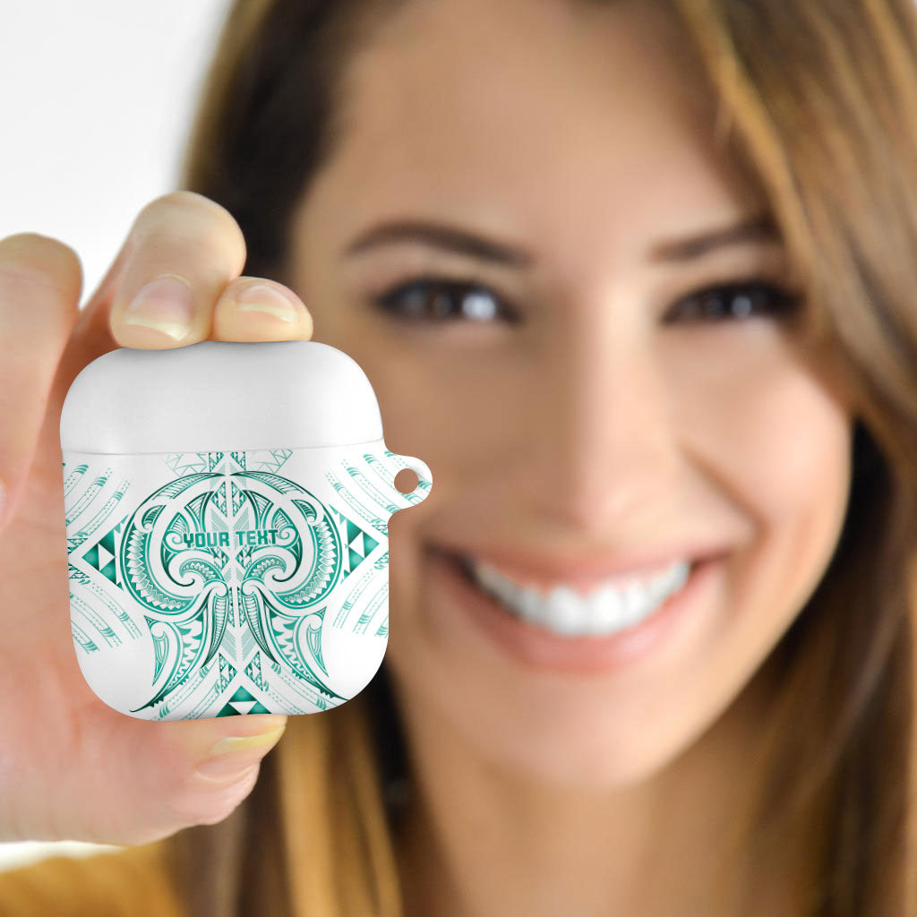Maori Rugby Custom Ngaru Mangopare AirPods Case Karikiorangi Taniwha Motif
