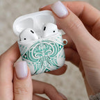 Maori Rugby Custom Ngaru Mangopare AirPods Case Karikiorangi Taniwha Motif