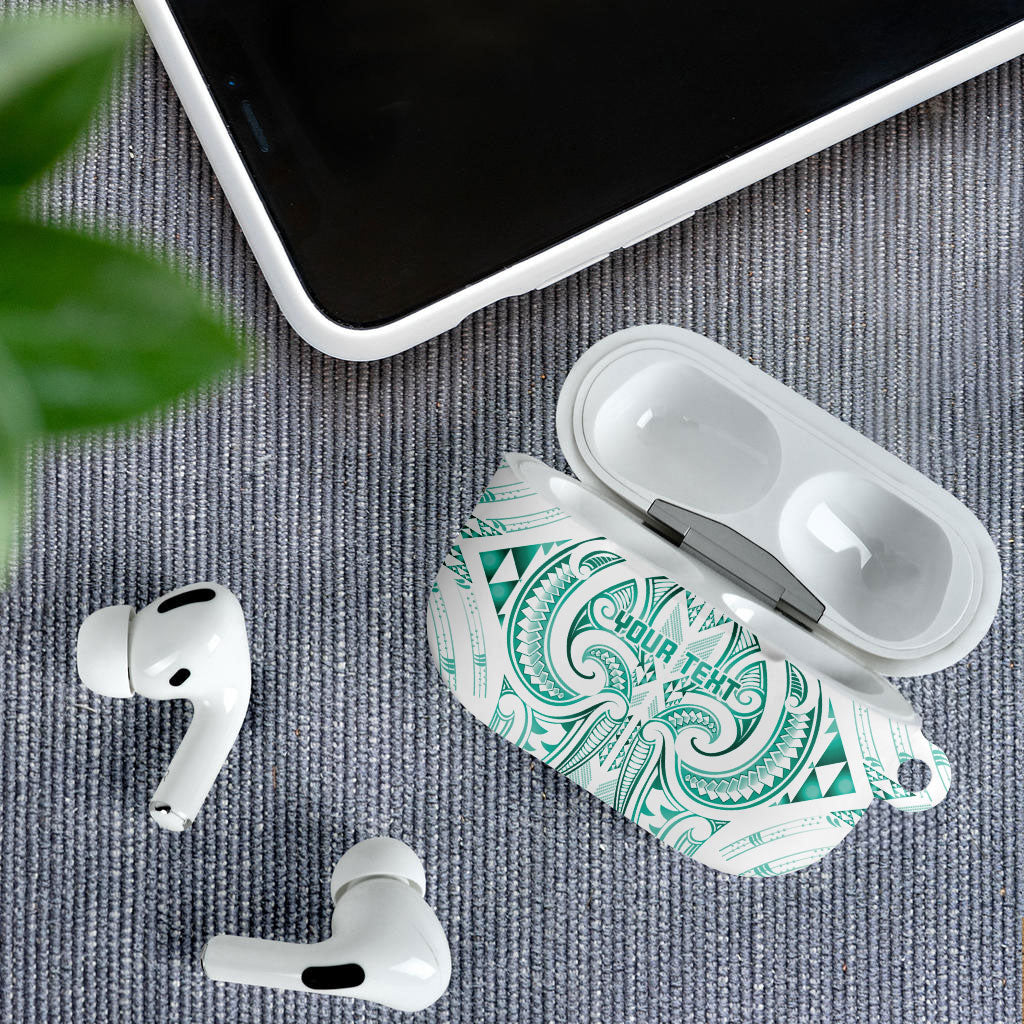 Maori Rugby Custom Ngaru Mangopare AirPods Case Karikiorangi Taniwha Motif