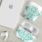 Maori Rugby Custom Ngaru Mangopare AirPods Case Karikiorangi Taniwha Motif