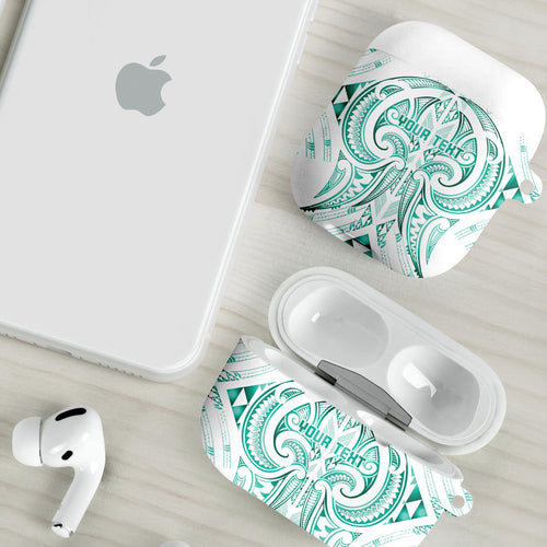 Maori Rugby Custom Ngaru Mangopare AirPods Case Karikiorangi Taniwha Motif