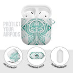 Maori Rugby Custom Ngaru Mangopare AirPods Case Karikiorangi Taniwha Motif