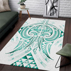Maori Rugby Custom Ngaru Mangopare Area Rug Karikiorangi Taniwha Motif