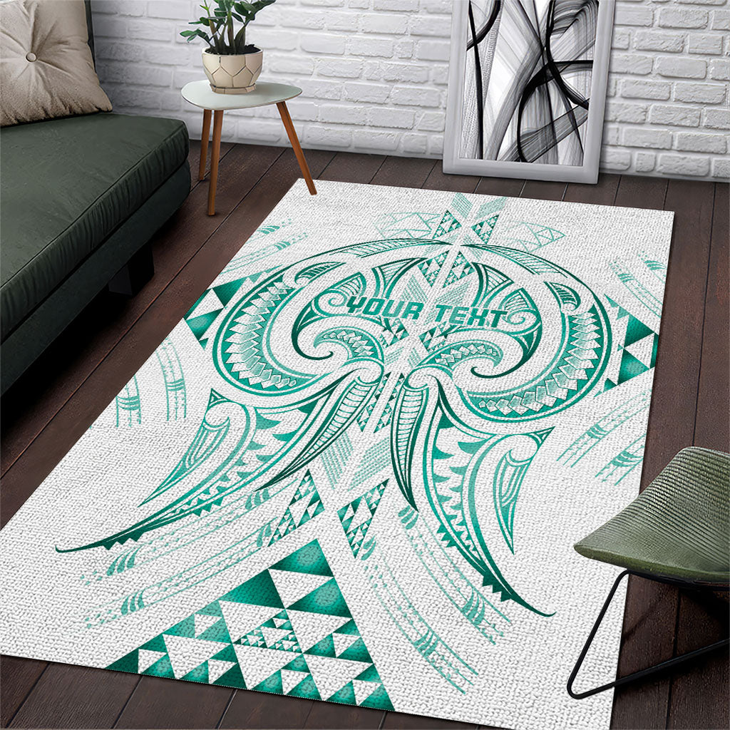 Maori Rugby Custom Ngaru Mangopare Area Rug Karikiorangi Taniwha Motif