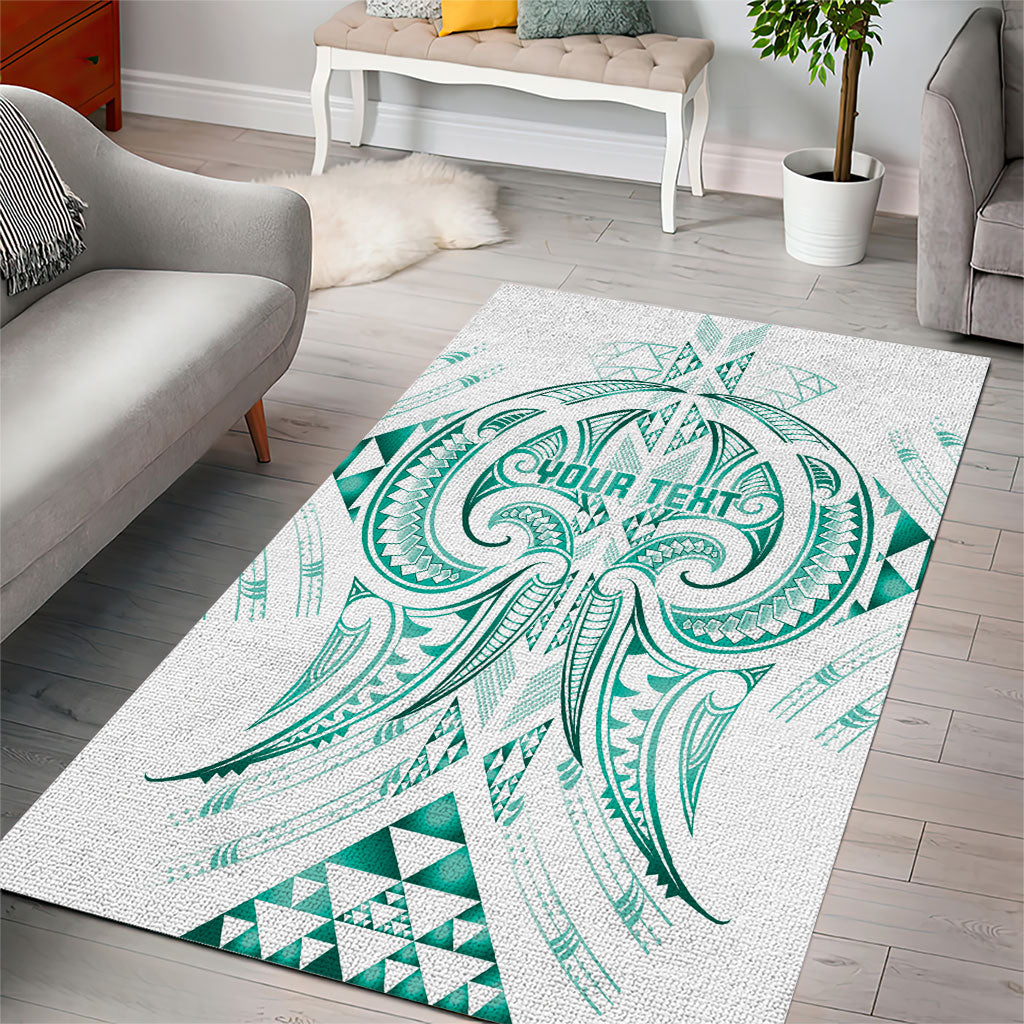 Maori Rugby Custom Ngaru Mangopare Area Rug Karikiorangi Taniwha Motif