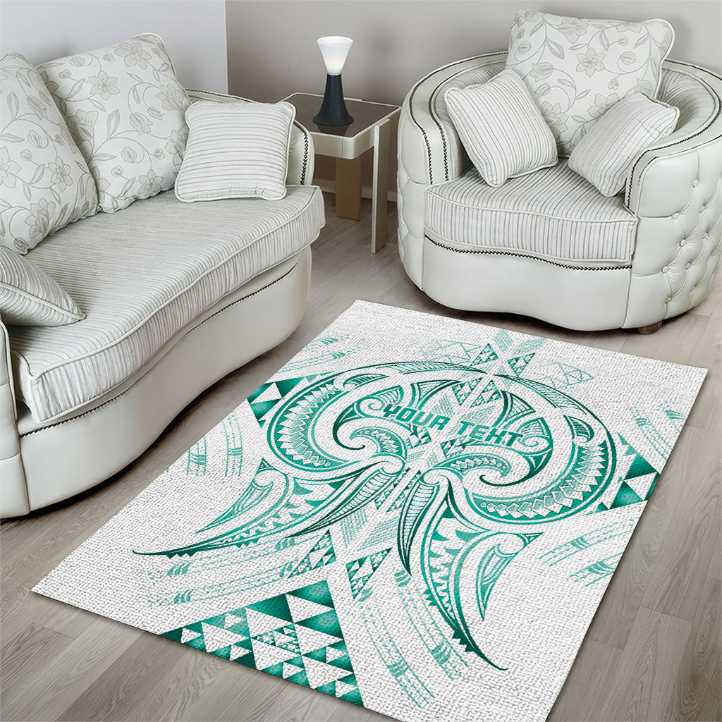 Maori Rugby Custom Ngaru Mangopare Area Rug Karikiorangi Taniwha Motif