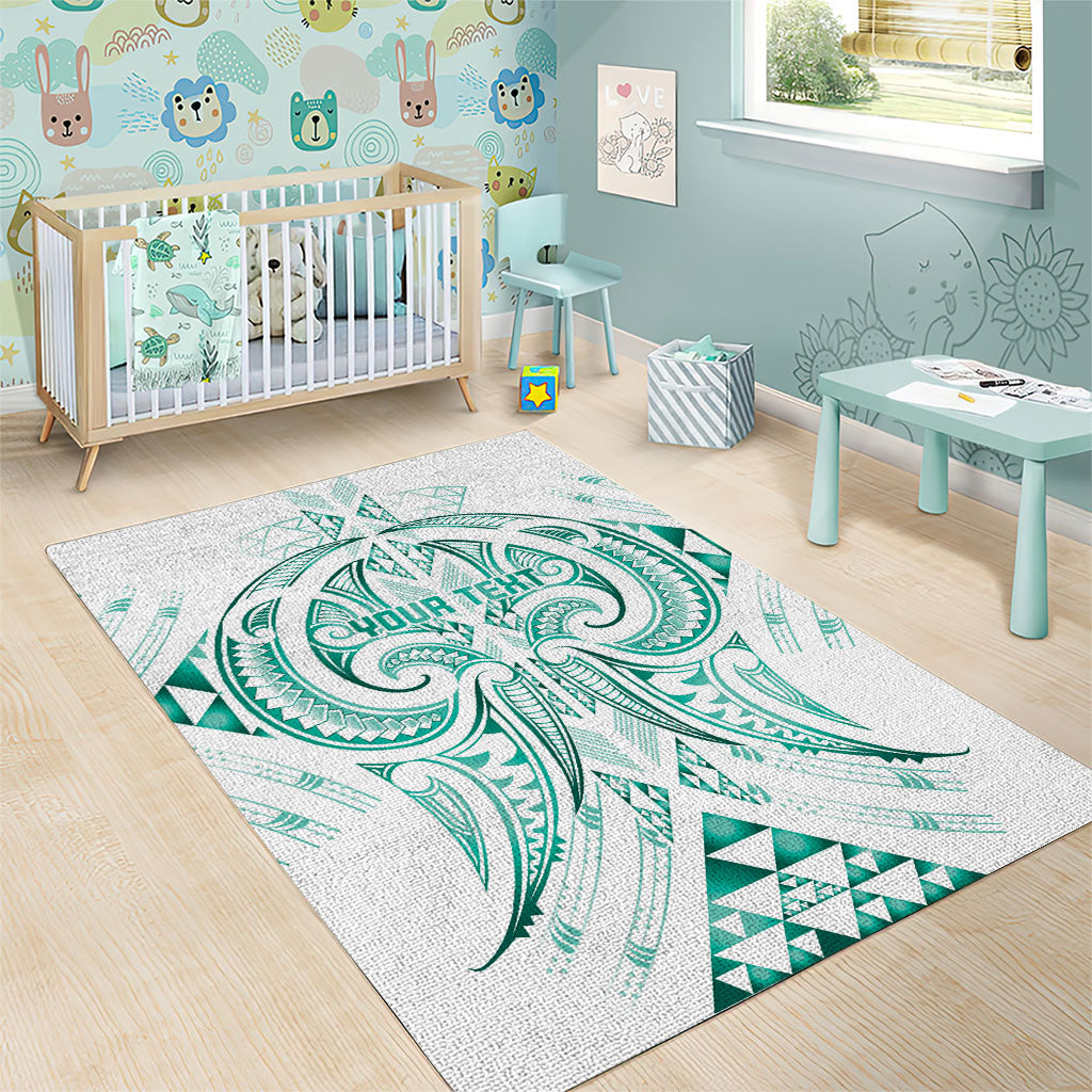 Maori Rugby Custom Ngaru Mangopare Area Rug Karikiorangi Taniwha Motif
