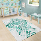 Maori Rugby Custom Ngaru Mangopare Area Rug Karikiorangi Taniwha Motif