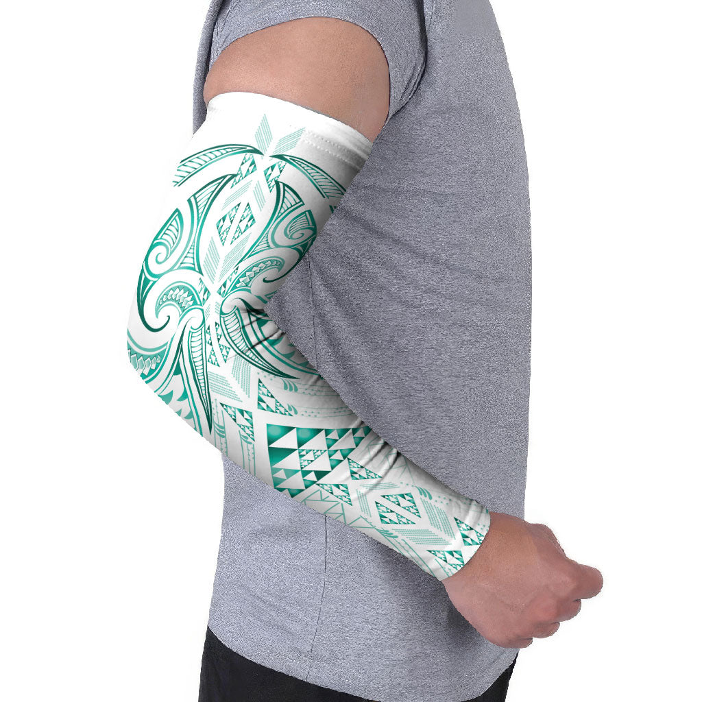 Maori Rugby Custom Ngaru Mangopare Arm Sleeves Karikiorangi Taniwha Motif