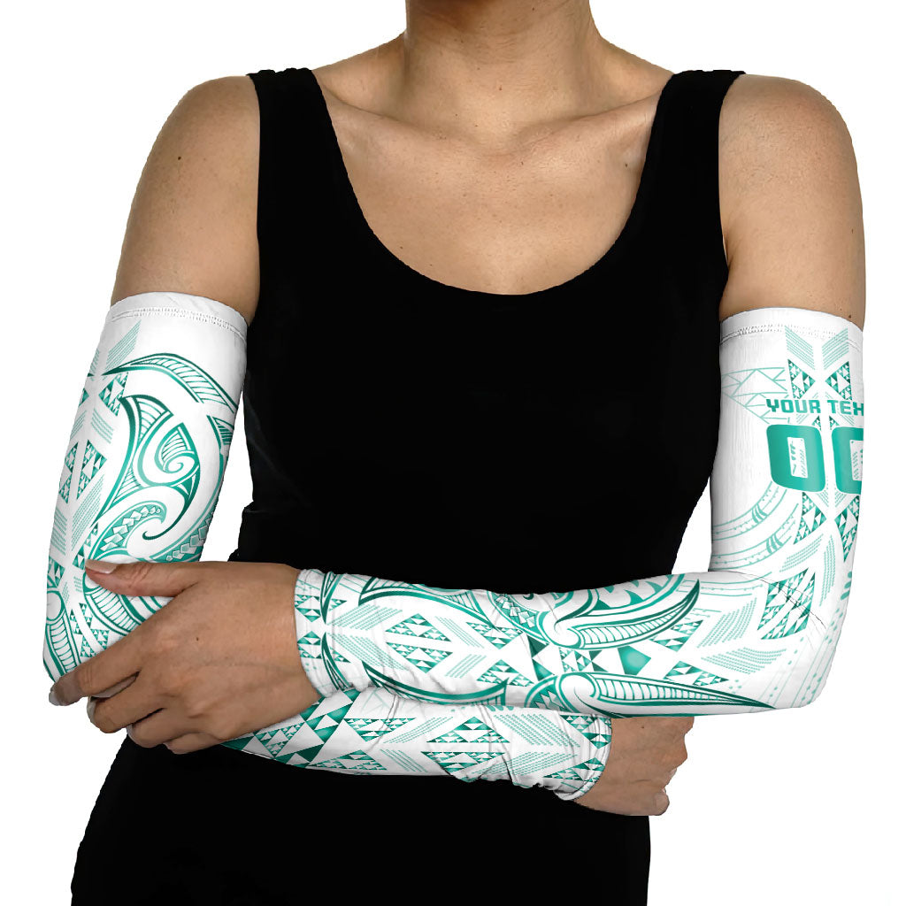 Maori Rugby Custom Ngaru Mangopare Arm Sleeves Karikiorangi Taniwha Motif