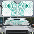 Maori Rugby Custom Ngaru Mangopare Auto Sun Shade Karikiorangi Taniwha Motif