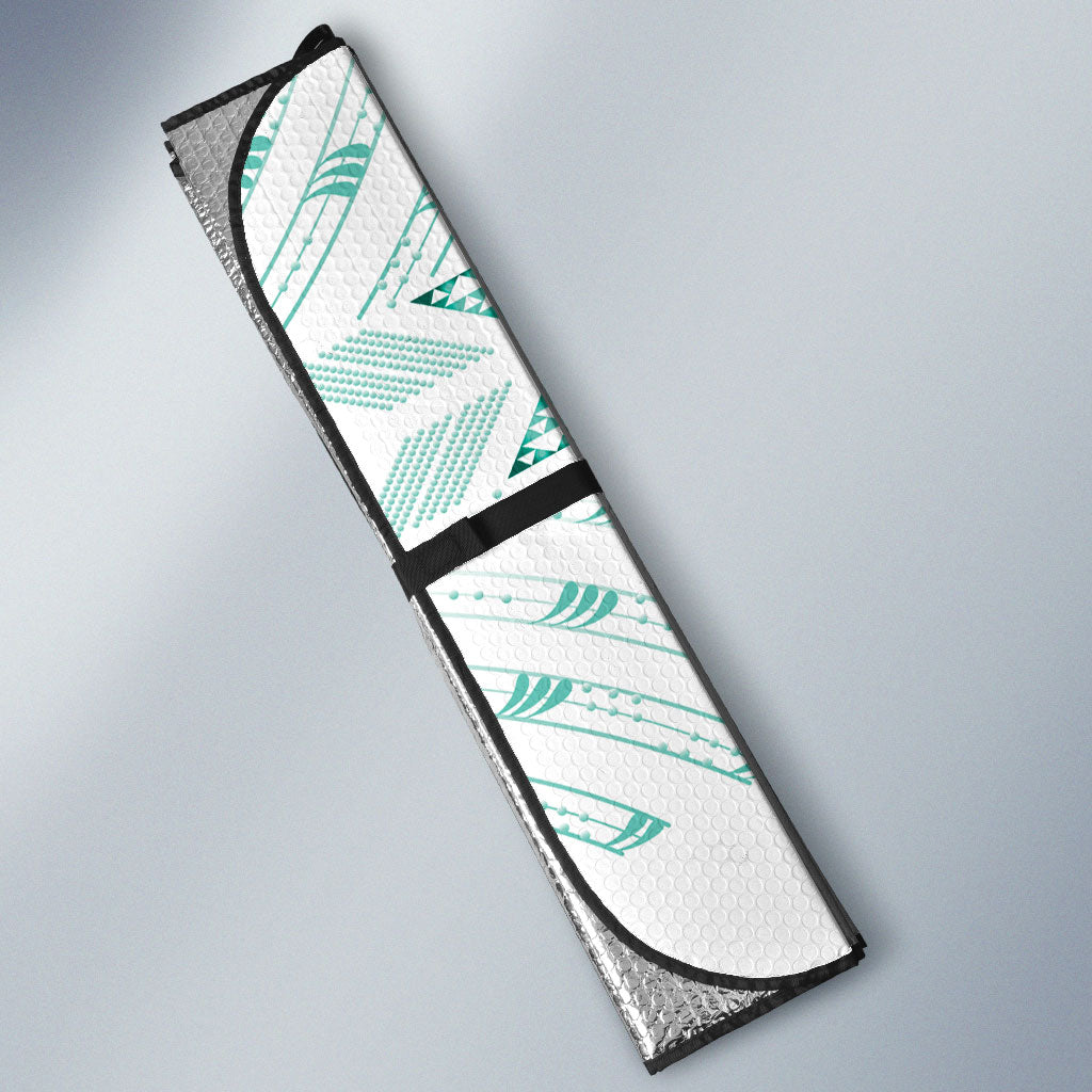 Maori Rugby Custom Ngaru Mangopare Auto Sun Shade Karikiorangi Taniwha Motif