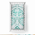 Maori Rugby Custom Ngaru Mangopare Baby Bed Cover Karikiorangi Taniwha Motif