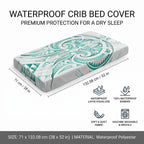 Maori Rugby Custom Ngaru Mangopare Baby Bed Cover Karikiorangi Taniwha Motif