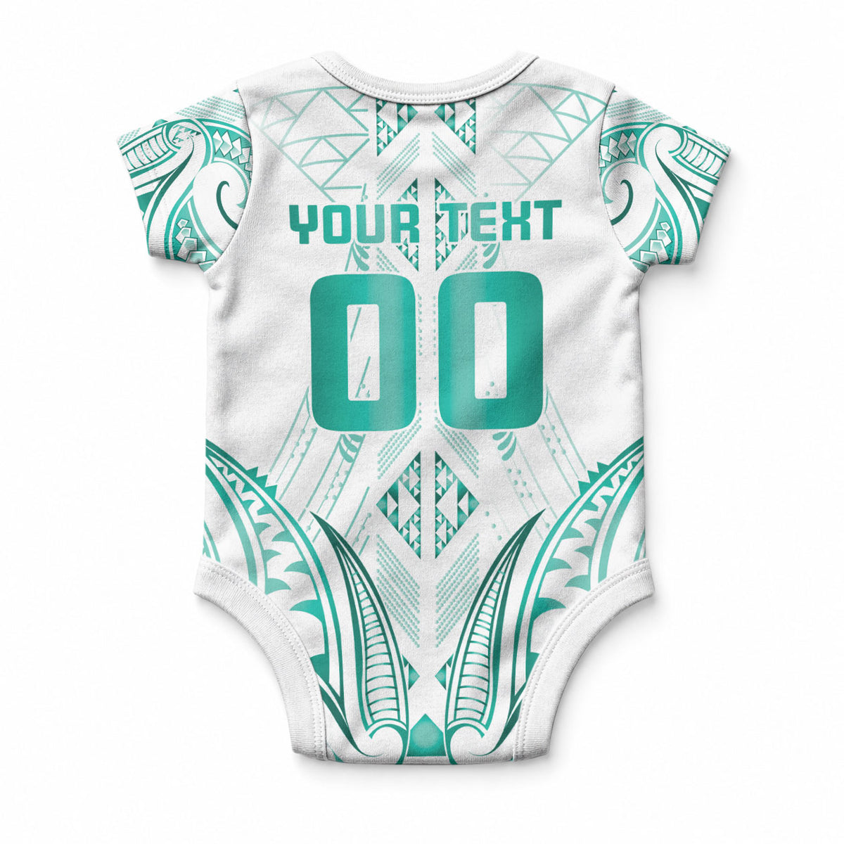 Maori Rugby Custom Ngaru Mangopare Baby Onesie Karikiorangi Taniwha Motif