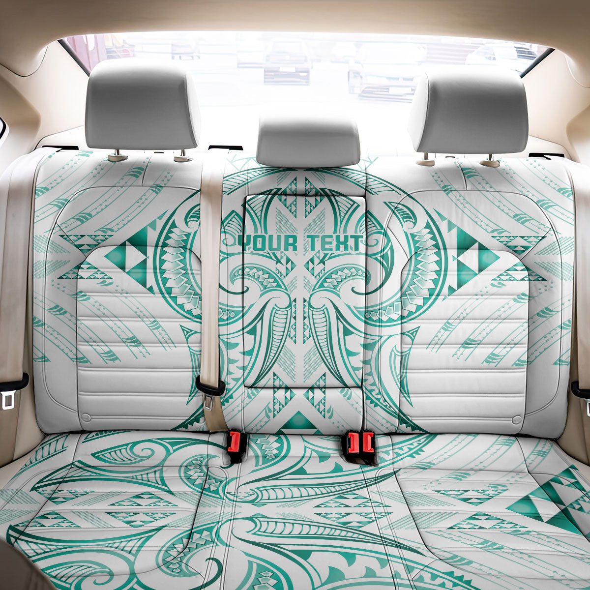 Maori Rugby Custom Ngaru Mangopare Back Car Seat Cover Karikiorangi Taniwha Motif