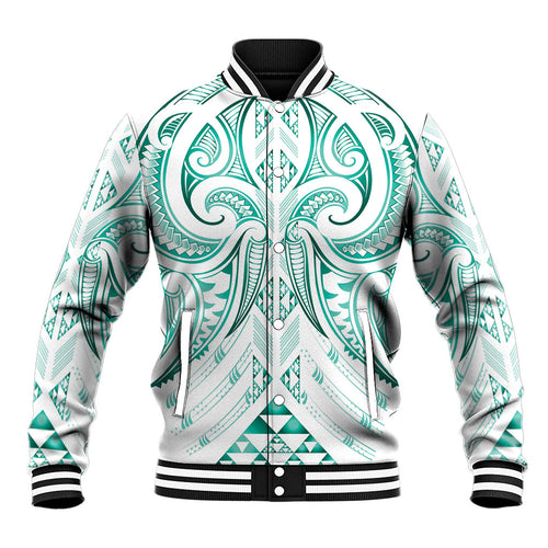 Maori Rugby Custom Ngaru Mangopare Baseball Jacket Karikiorangi Taniwha Motif