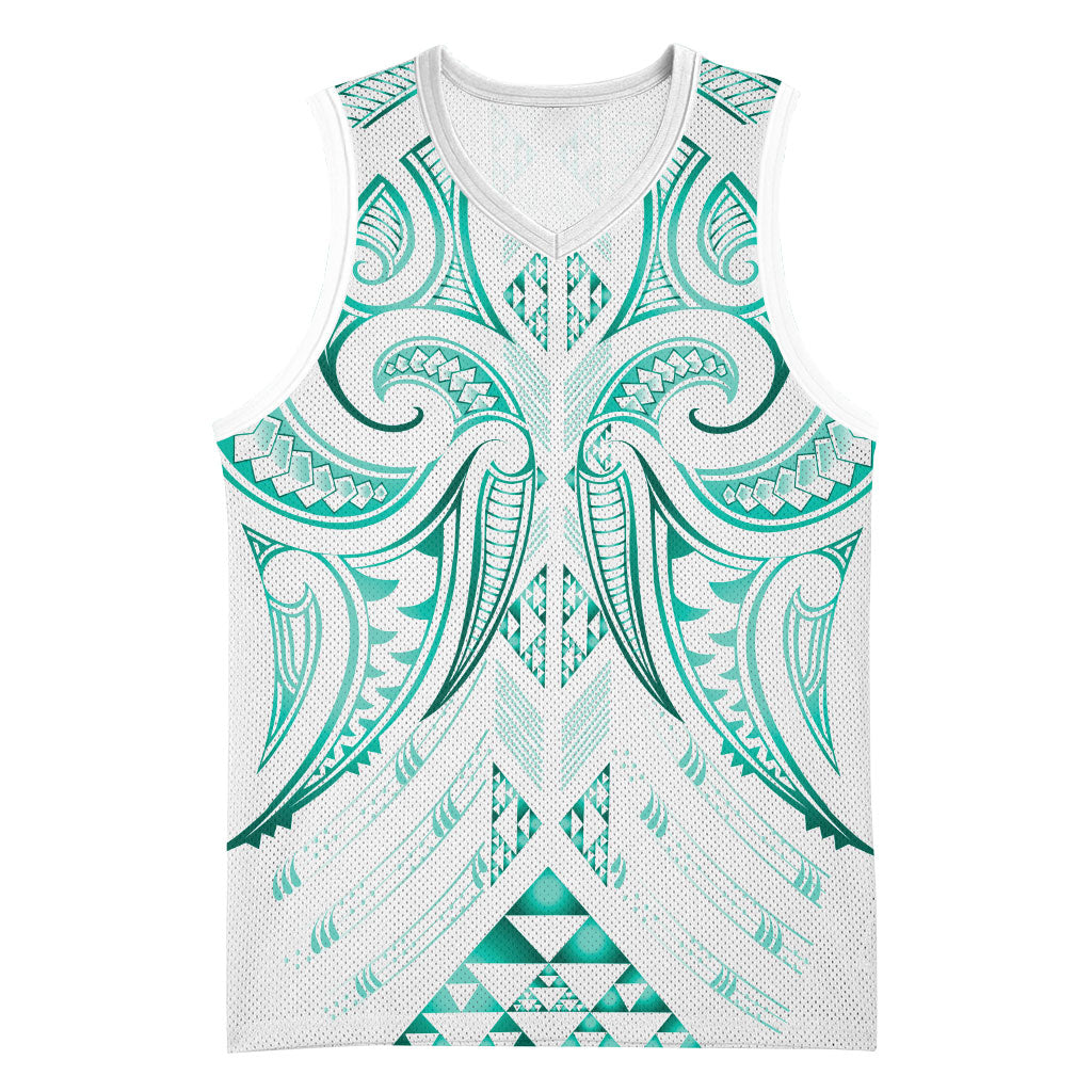 Maori Rugby Custom Ngaru Mangopare Basketball Jersey Karikiorangi Taniwha Motif