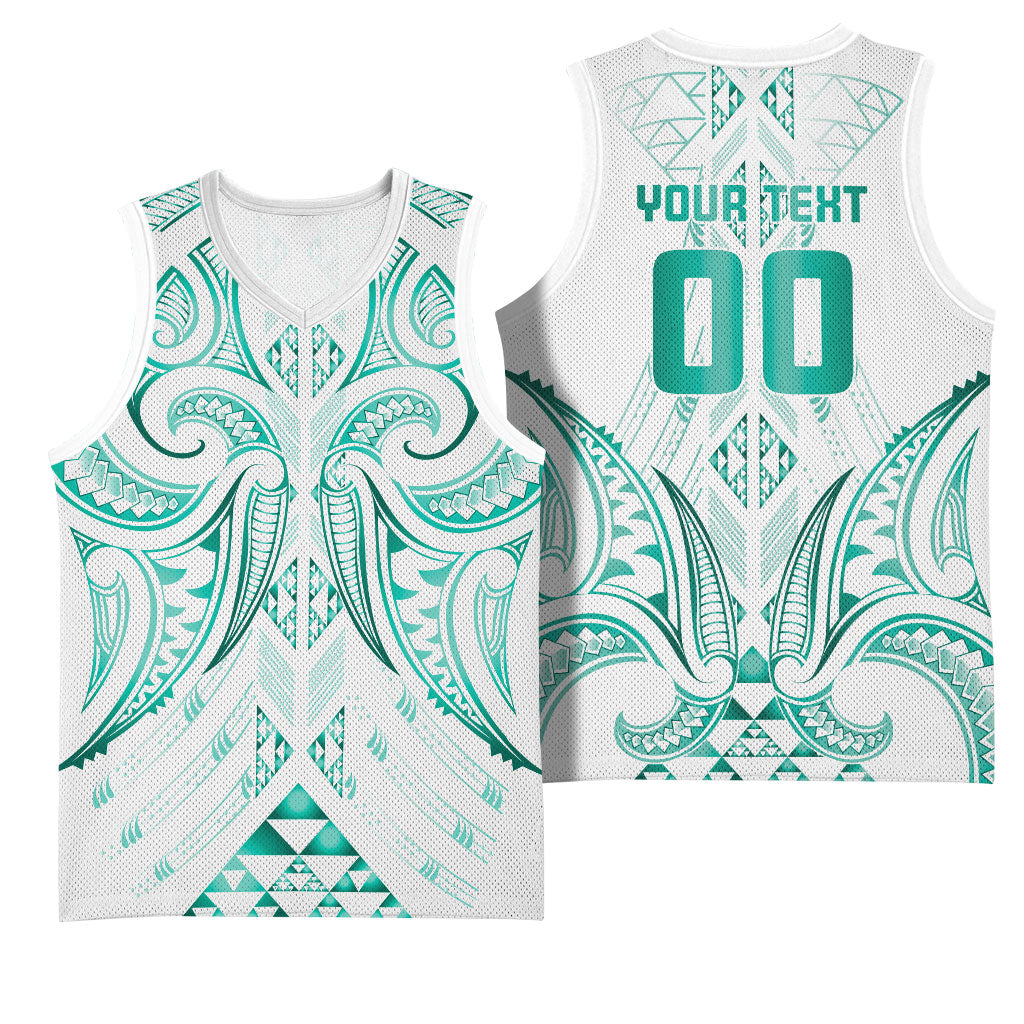 Maori Rugby Custom Ngaru Mangopare Basketball Jersey Karikiorangi Taniwha Motif