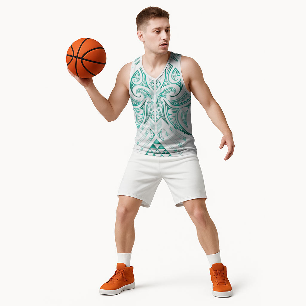 Maori Rugby Custom Ngaru Mangopare Basketball Jersey Karikiorangi Taniwha Motif