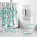 Maori Rugby Custom Ngaru Mangopare Bathroom Set Karikiorangi Taniwha Motif