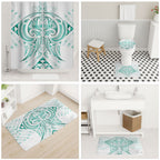 Maori Rugby Custom Ngaru Mangopare Bathroom Set Karikiorangi Taniwha Motif