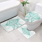 Maori Rugby Custom Ngaru Mangopare Bathroom Set Karikiorangi Taniwha Motif