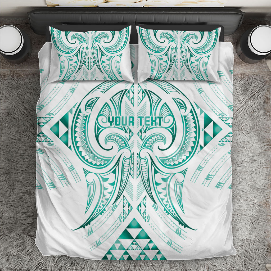 Maori Rugby Custom Ngaru Mangopare Bedding Set Karikiorangi Taniwha Motif