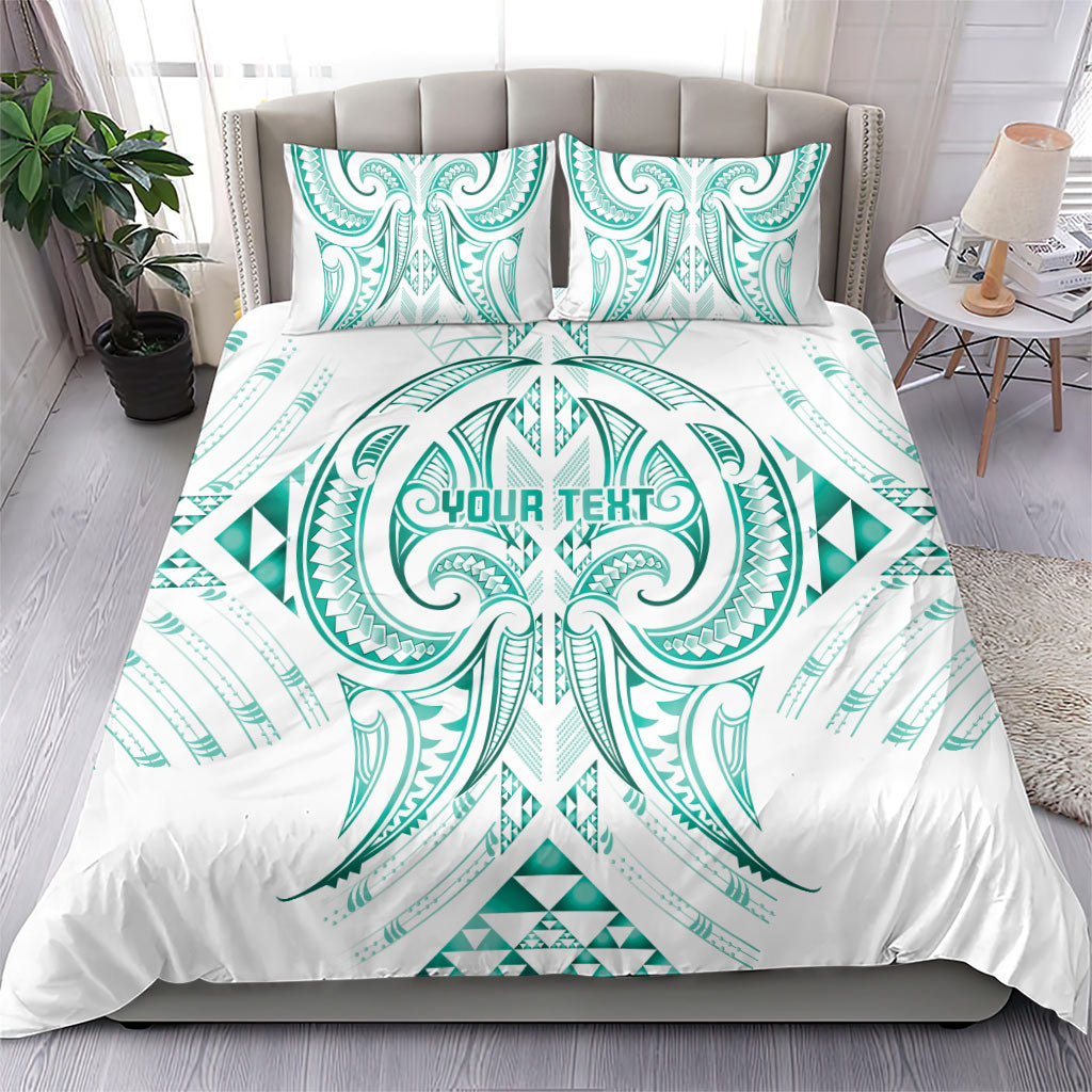 Maori Rugby Custom Ngaru Mangopare Bedding Set Karikiorangi Taniwha Motif