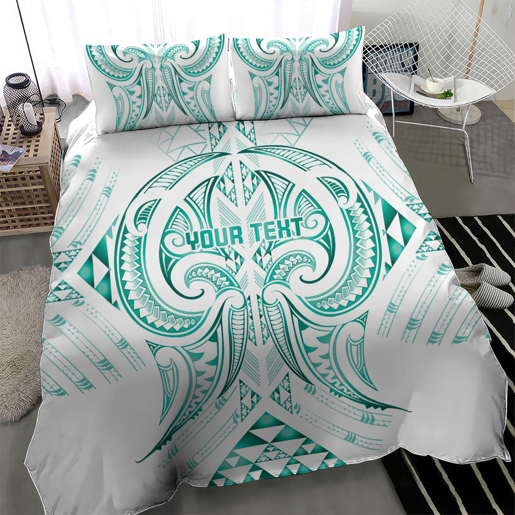 Maori Rugby Custom Ngaru Mangopare Bedding Set Karikiorangi Taniwha Motif