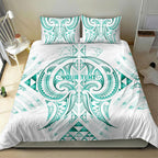 Maori Rugby Custom Ngaru Mangopare Bedding Set Karikiorangi Taniwha Motif