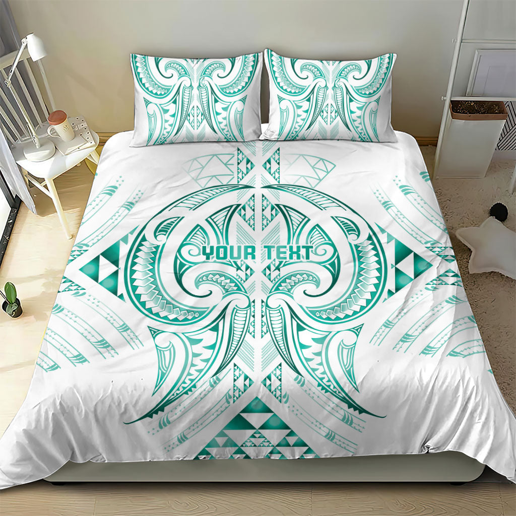 Maori Rugby Custom Ngaru Mangopare Bedding Set Karikiorangi Taniwha Motif