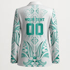 Maori Rugby Custom Ngaru Mangopare Blazer Karikiorangi Taniwha Motif