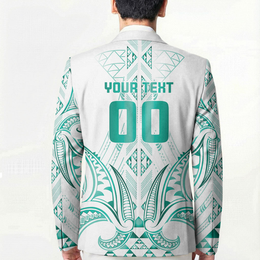 Maori Rugby Custom Ngaru Mangopare Blazer Karikiorangi Taniwha Motif