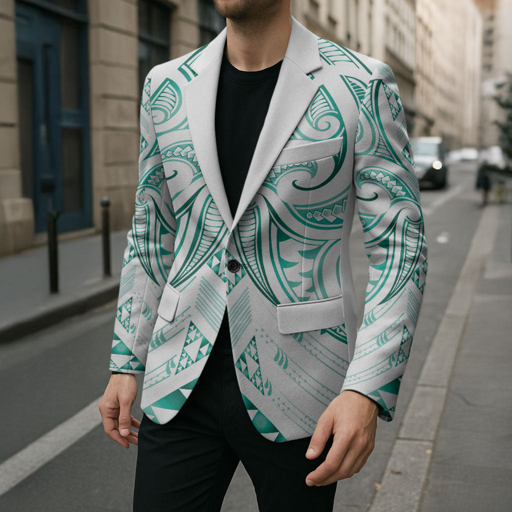 Maori Rugby Custom Ngaru Mangopare Blazer Karikiorangi Taniwha Motif